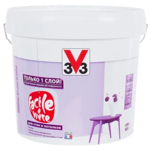 Краска моющаяся V33 Facile a vivre 10 л