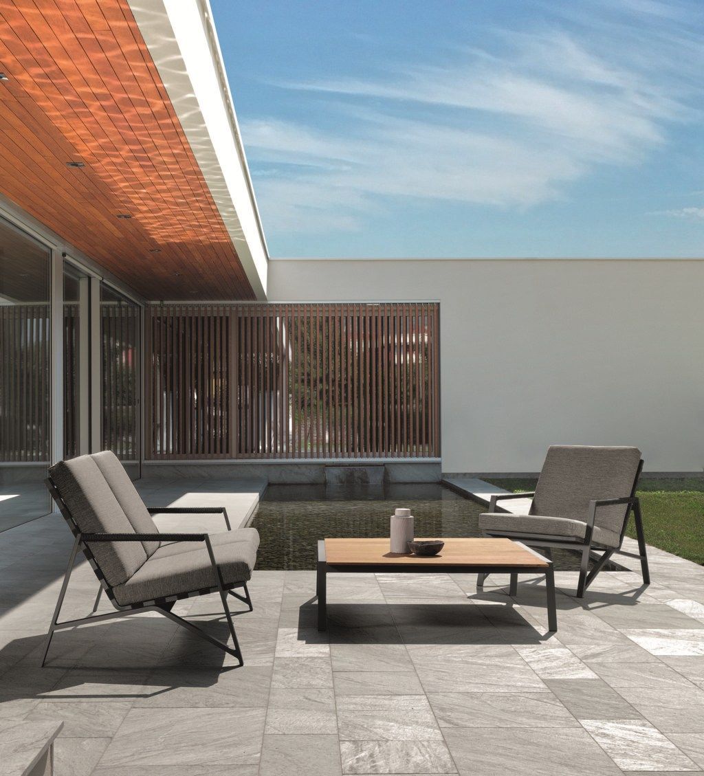 2-местный тканевый съемный садовый диван Talenti коттедж ARCH-00030872 - Вид №2