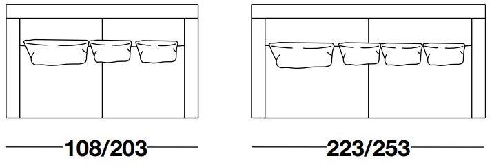 Frigerio Salotti 4-х местный тканевый диван с подголовником James sun-id-1482152 - Вид №5