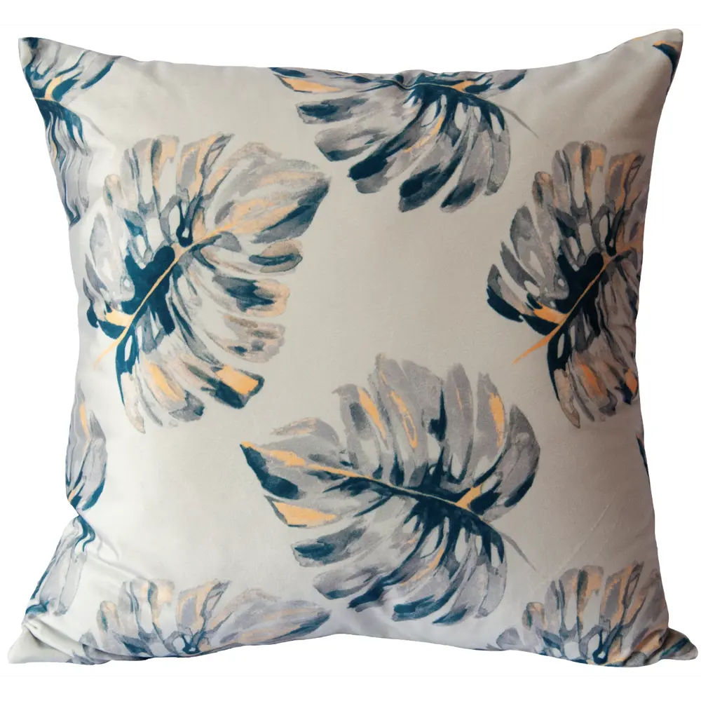 Подушка Seasons Pataharu бархат 45x45 см цвет серый STLM-2156445