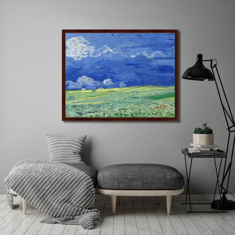 Картина: Wheatfields under Thunderclouds, 1890г. КАРТИНЫ В КВАРТИРУ  264166 Разноцветный  - Вид №2