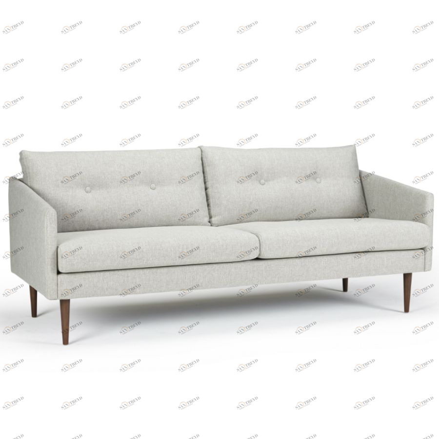 Диван трехместный Anton с ножками из дуба/грецкого ореха, темно-песочный Kragelund 3750324244