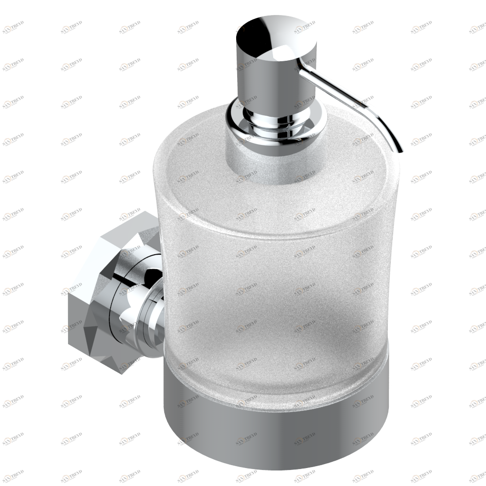 U2R-613 Дозатор для жидкого мыла настенный Thg-paris Nihal porcelaine verte Хром U2R-613 CAT.A