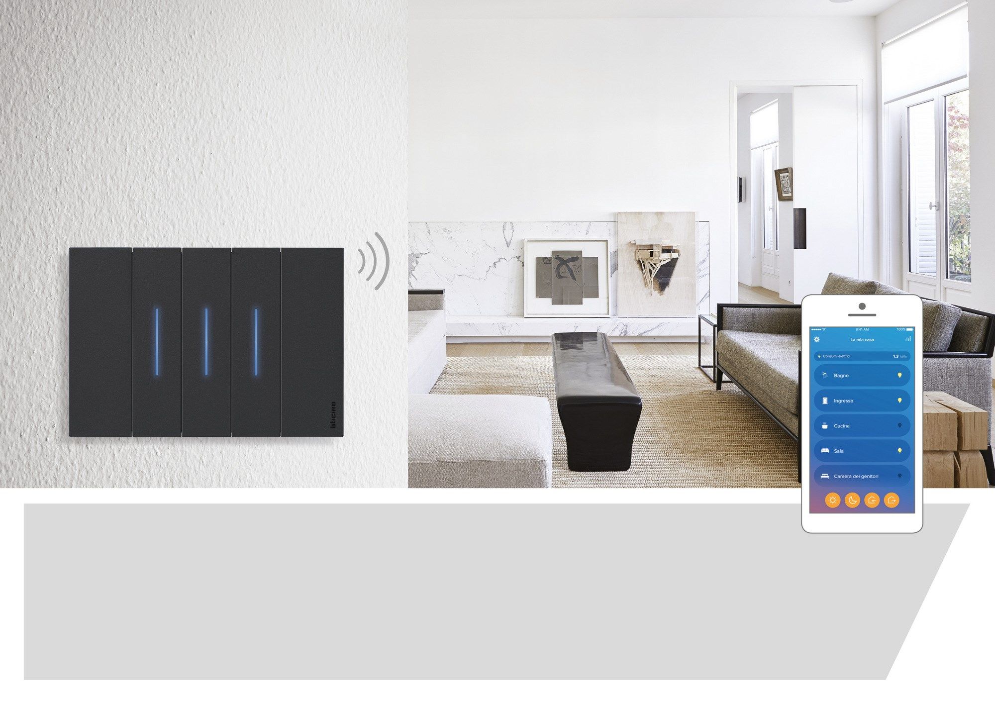 Традиционная и связанная гражданская серия BTICINO LIVING NOW ARCH-00151831 - Вид №28