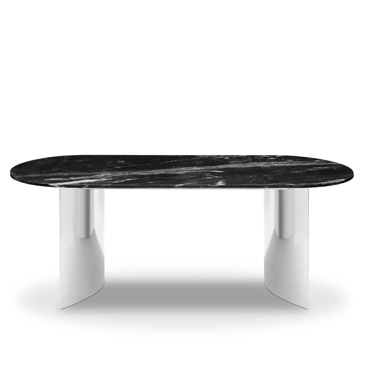 450260-90 ABHIKA СТОЛ CAROLA H72 220X90 BLACK 