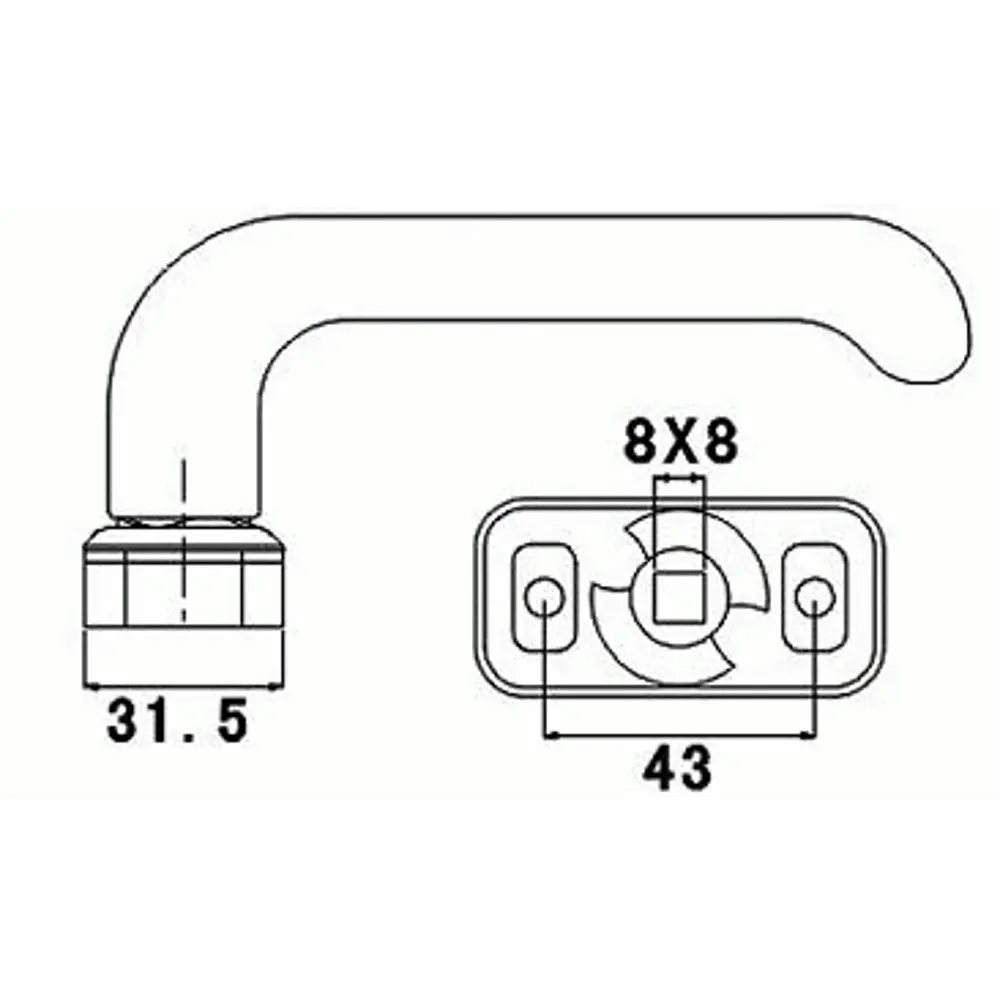 Дверные ручки Santreyd Elementis с замком для межкомнатных дверей 85498328 STLM-0063320 - Вид №3