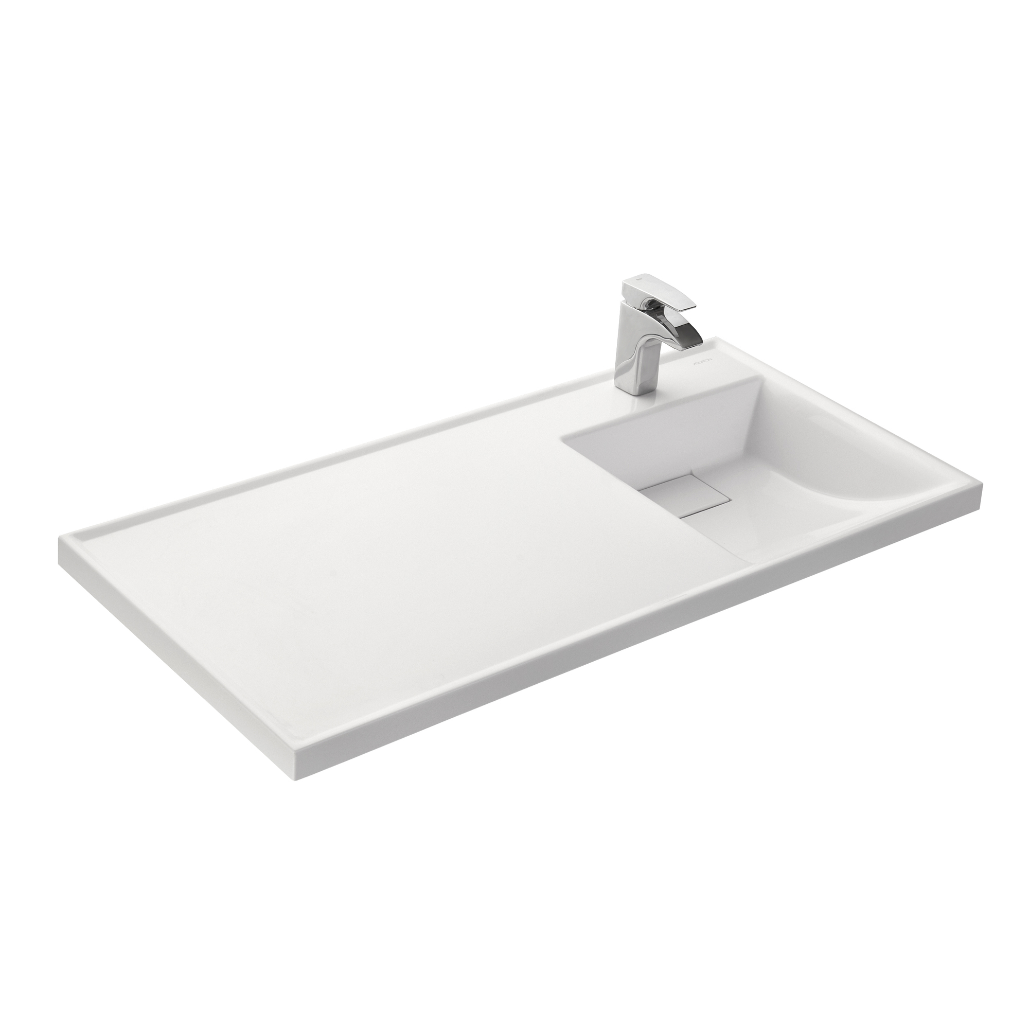 1A72223KLH010 Подвесная раковина настенная прямоугольная AQUATON ЛОНДРИ белая - Вид №2