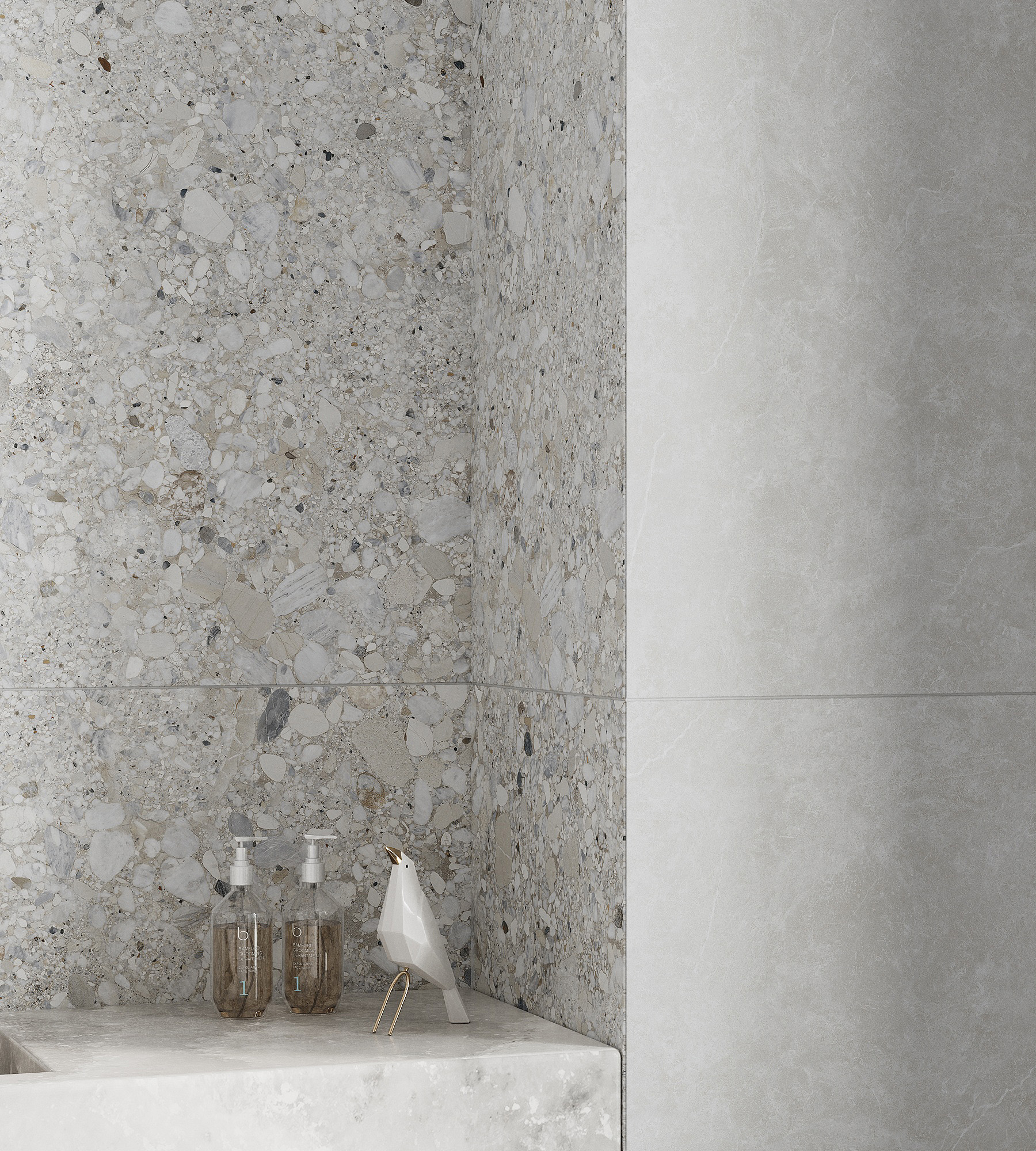Керамогранит GLIATO TERRAZZO 60х120 Creanza SL1001-A - Вид №1