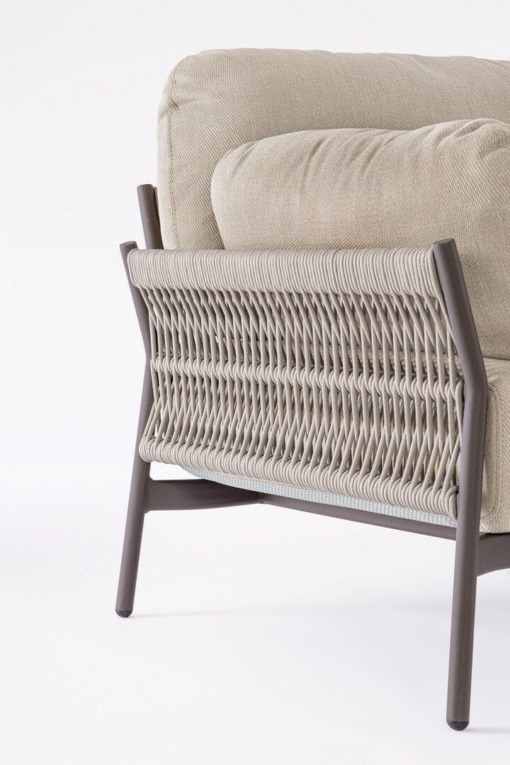 Веревочное и тканевое садовое кресло с подлокотниками BIZZOTTO Pardis ARCH-00002123 - Вид №6