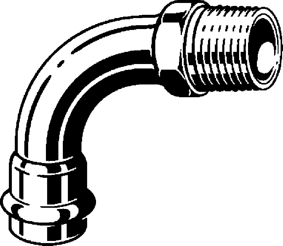 Viega Угольник переходной 90° Prestabo 1114 (558468) 558 468 - Вид №1