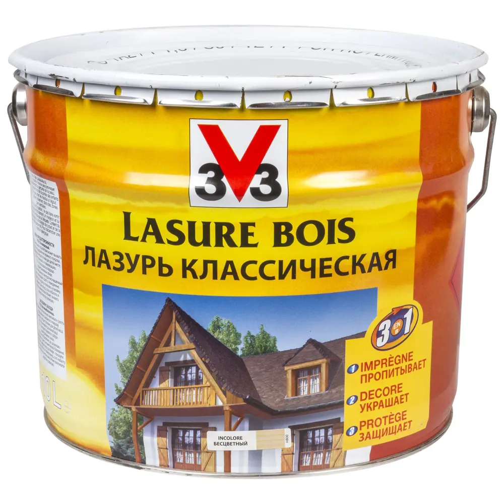 Антисептик V33 полуглянцевый прозрачный 10 л STLM-2173368