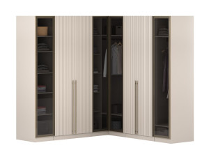 Деревянная секционная гардеробная