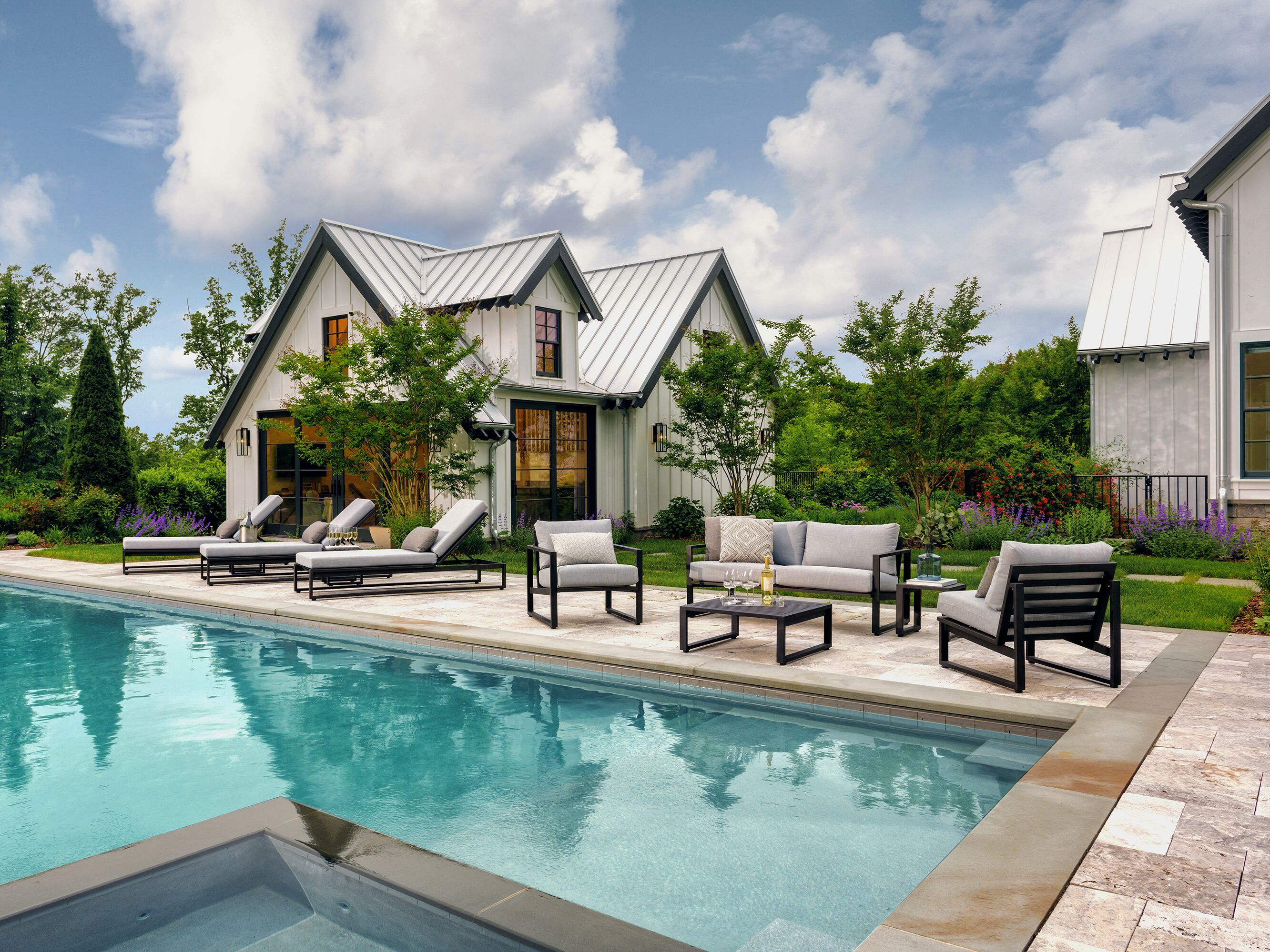 Прямоугольный алюминиевый журнальный столик Walters Tidal ARCH-00033486 - Вид №4