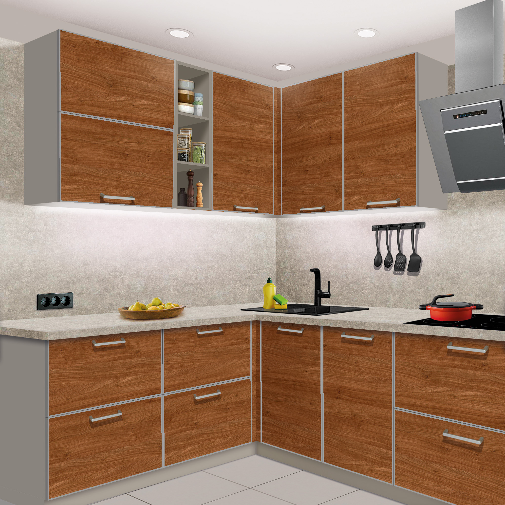 Кухонные гарнитуры МОНО Практичность и простота SIDAK SIST735-13891