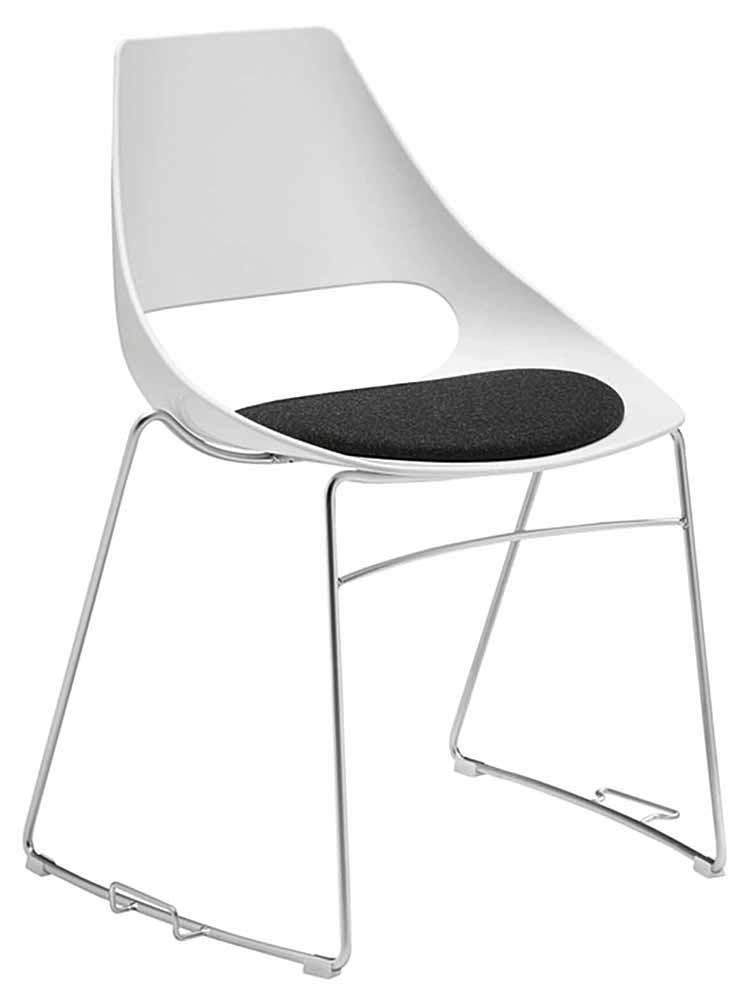 Echo 152-G Стул со стальной рамой салазок и соединительным устройством. Оболочка из технополимера. Et al. Echo