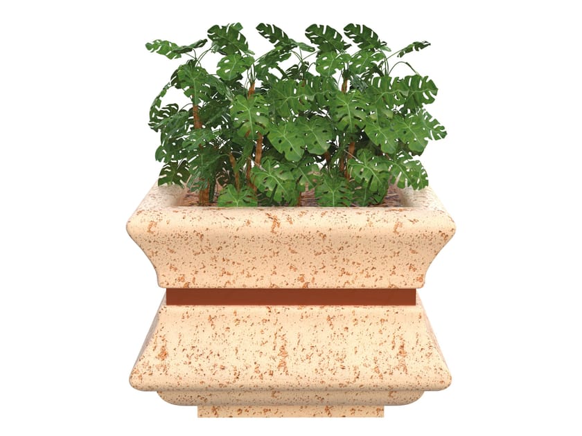 Бетонная квадратная плантатор Lazzari DAFNE ARCH-00030126