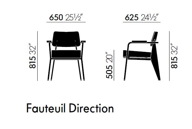 Кресло с подлокотниками VITRA FAUTEUIL DIRECTION ARCH-00118038 - Вид №4