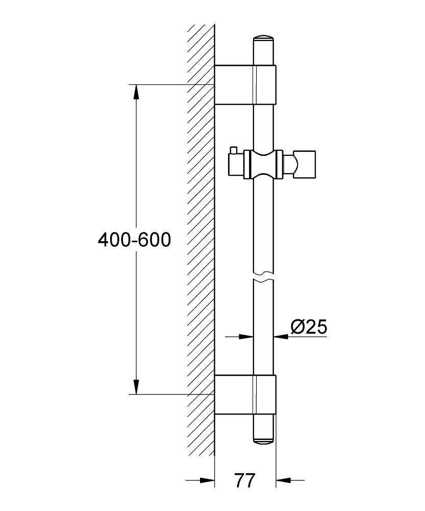 28797000 Душевая штанга Grohe Rainshower хром - Вид №1