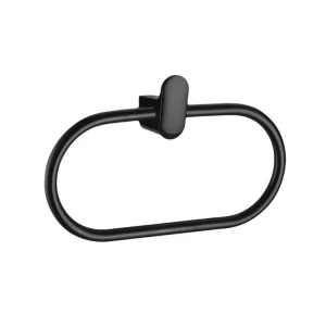 Полотенцедержатель-кольцо LEMER Elbe в матовом черном цвете 89384397