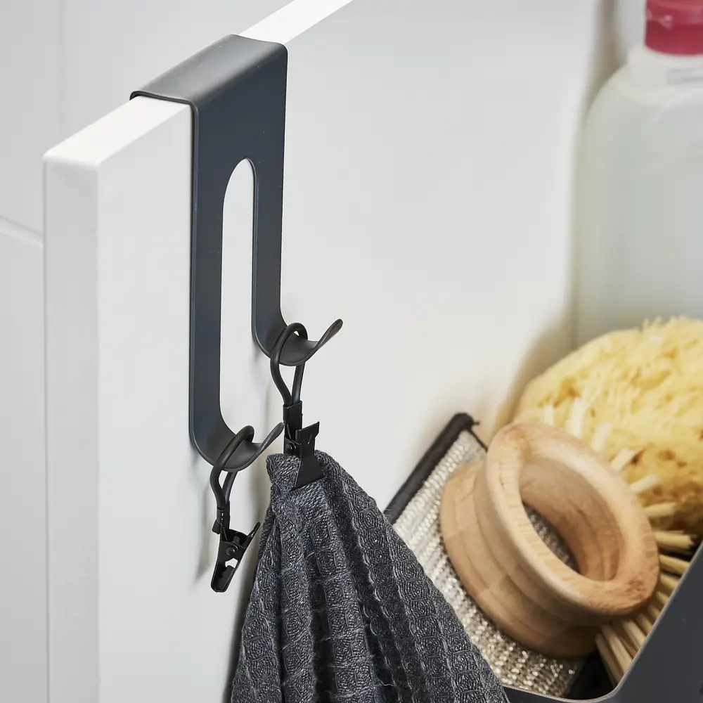 87822814 Набор крючков для полотенец Delinia цвет черный 5 шт STLM-1072931  - Вид №6