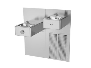 Бесконтактный диспенсер для воды с фонтаном