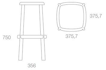 Albaplus Табурет из ясеня Stabi sun-id-1490292 - Вид №5
