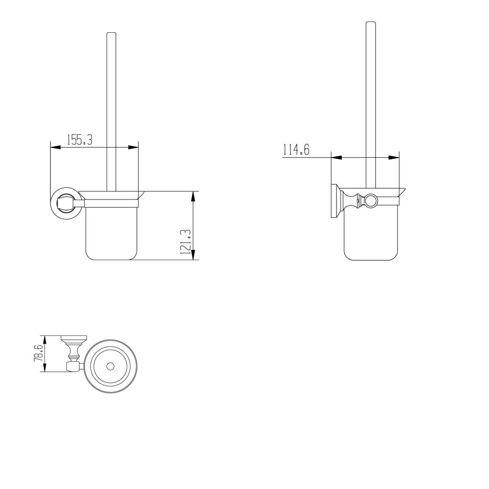 Ерш Raiber RB52013 настенный стеклянный RB52013 Santreyd  - Вид №3