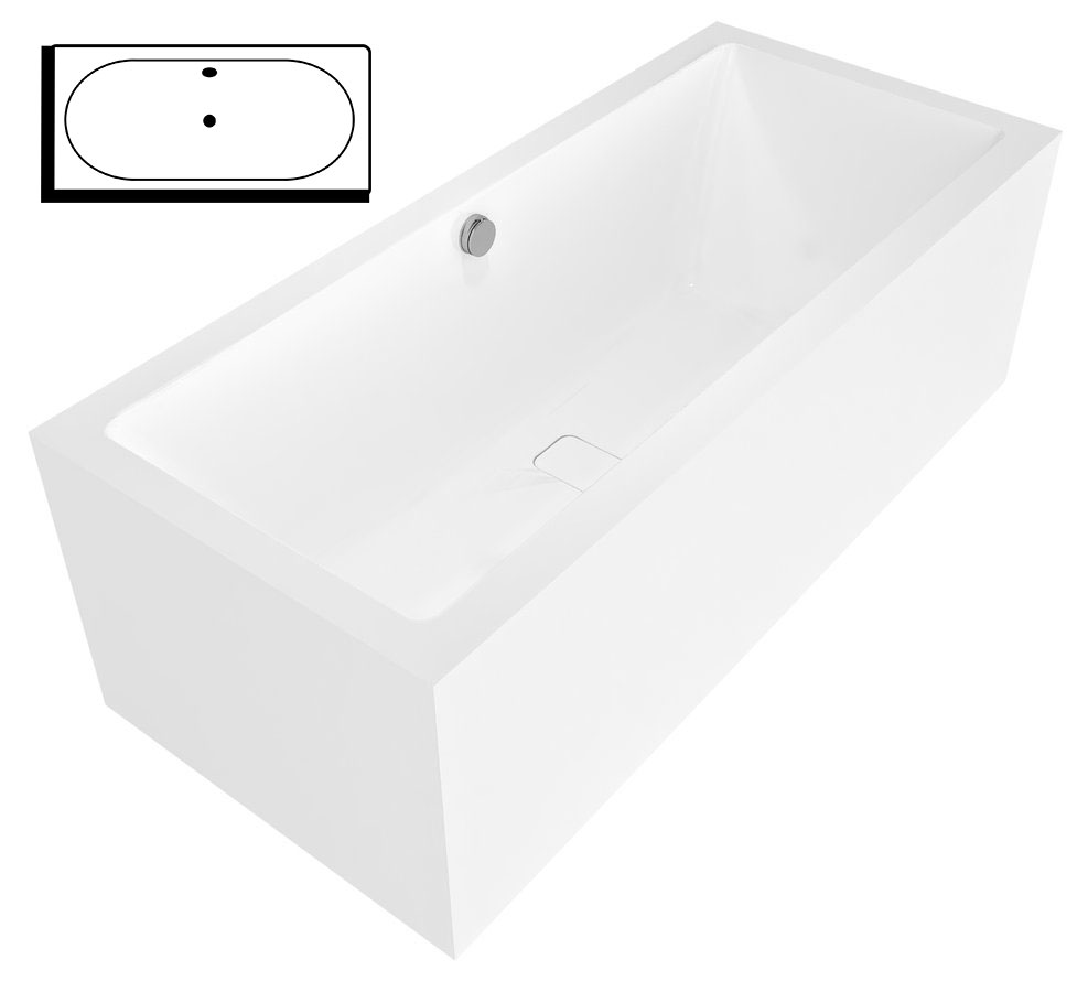 72034MR Polysan Прямоугольные ванны для двух человек 