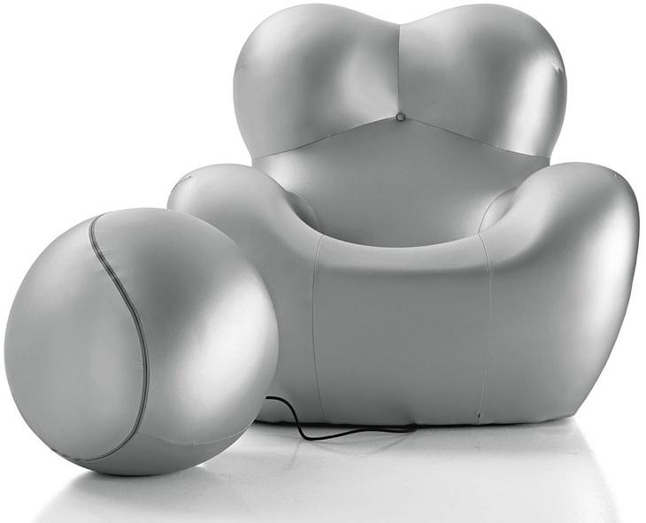 B&B Italia Кресло с обивкой из ткани с подставкой для ног Up Up5_6 - Вид №2