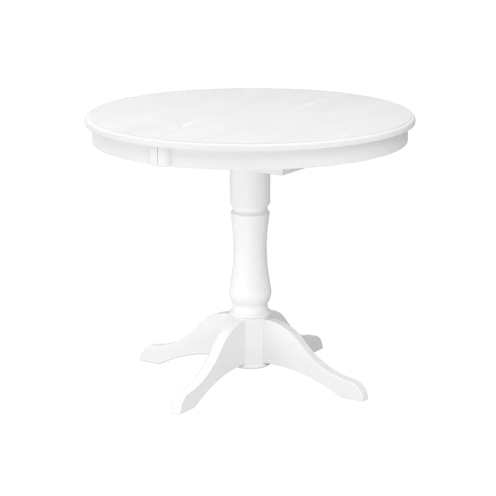 Стол кухонный Delinia Версаль раскладной 90-130x90 см круг МДФ цвет белый STLM-2044280