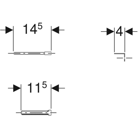 240.058.00.1 Удлинительный комплект Geberit для смывных бачков скрытого монтажа Delta и Twinline Geberit  - Вид №2