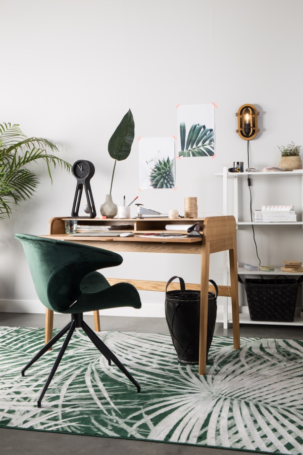 Кресло Mia зеленое бархатное Zuiver 1200148 - Вид №1