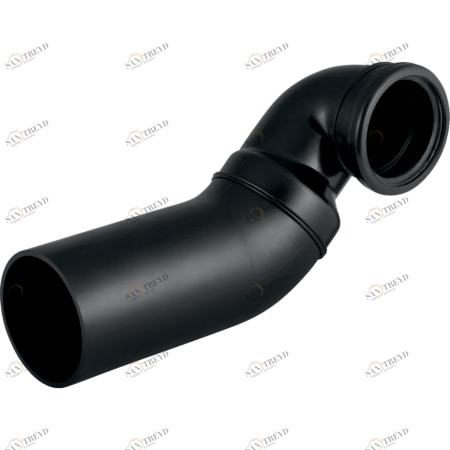 GEBERIT 366.914.16.1 Соединительное колено Geberit PE 90°, для подвесного унитаза, с правым отступом, с расширением 