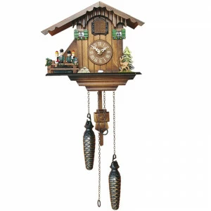 Часы настенные светло-коричневые с кукушкой деревянные Sars 8M SARS ДИЗАЙНЕРСКИЕ 00-3967474 Коричневый