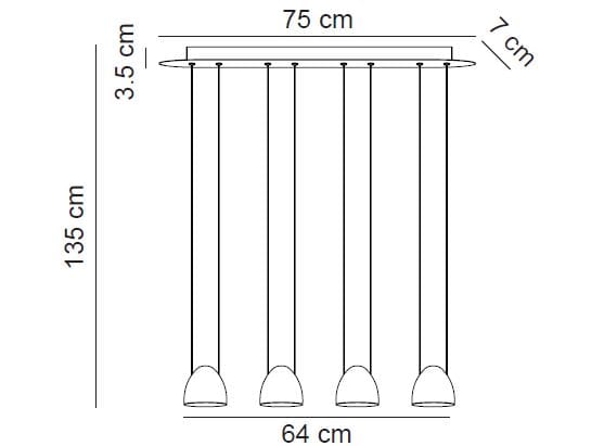Металлический светодиодный подвесной светильник Alma light Led Oval ARCH-00024114 - Вид №4