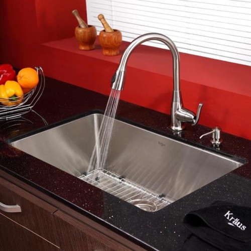 KHU100-30-KPF2230ORB-KSD30ORB Накладная раковина на столешницу  прямоугольная Krausru 