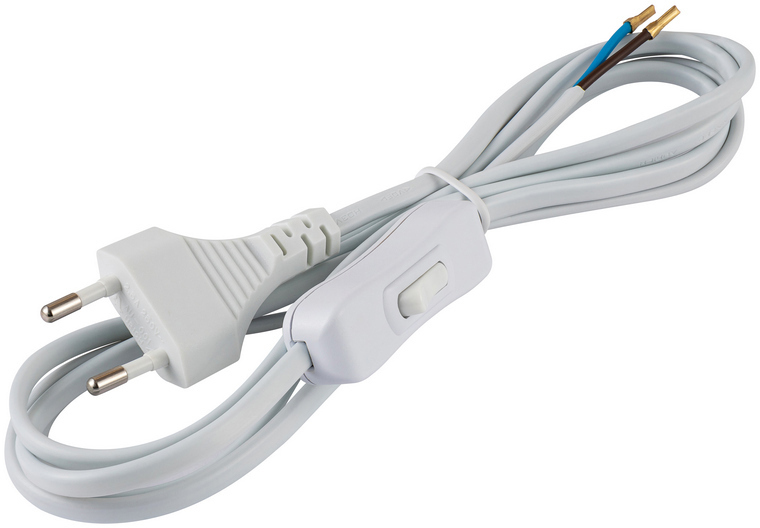 DUWI Провод с выключателем 2 м для осветительных приборов 87658066