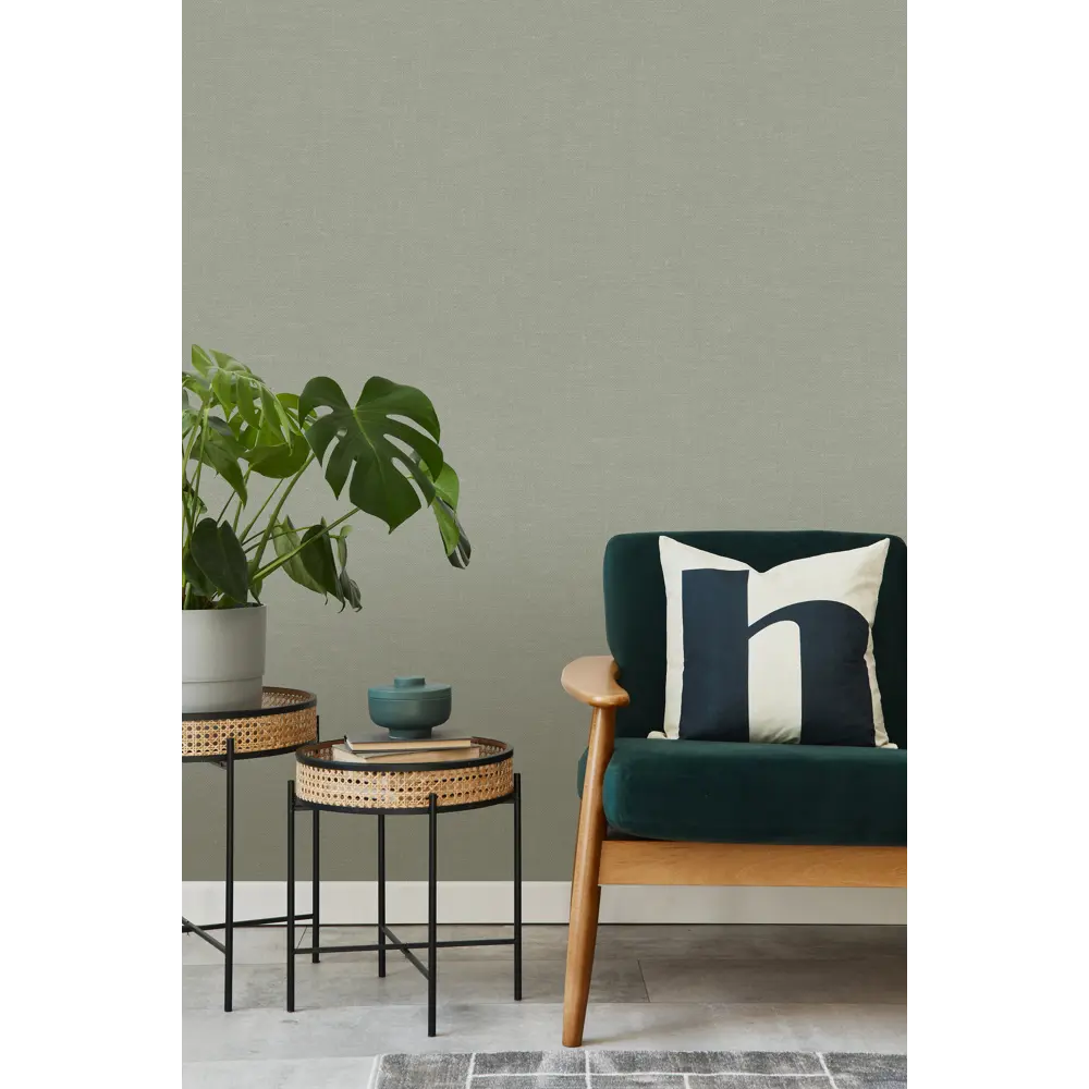 Обои флизелиновые KREAFORTA Малабо зеленые 1.06 м 587623 STLM-2130579