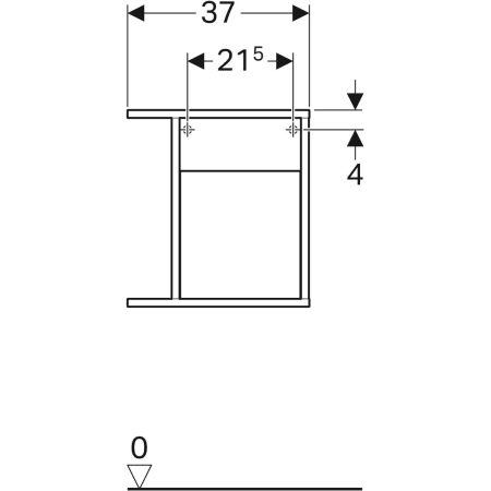 840237000 Шкафчик Geberit iCon с многофункциональным ящиком Geberit  - Вид №3