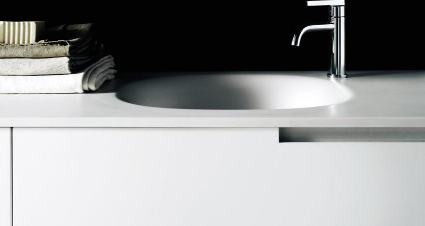 Boffi Подвесная тумба под умывальник из Corian® Duemilaotto sun-id-1405901 - Вид №1