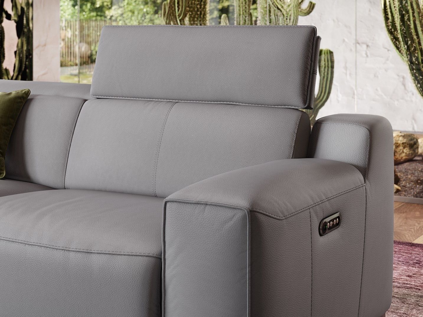 3-местный кожаный диван Sofanella LORETO XXL ARCH-00137123 - Вид №6