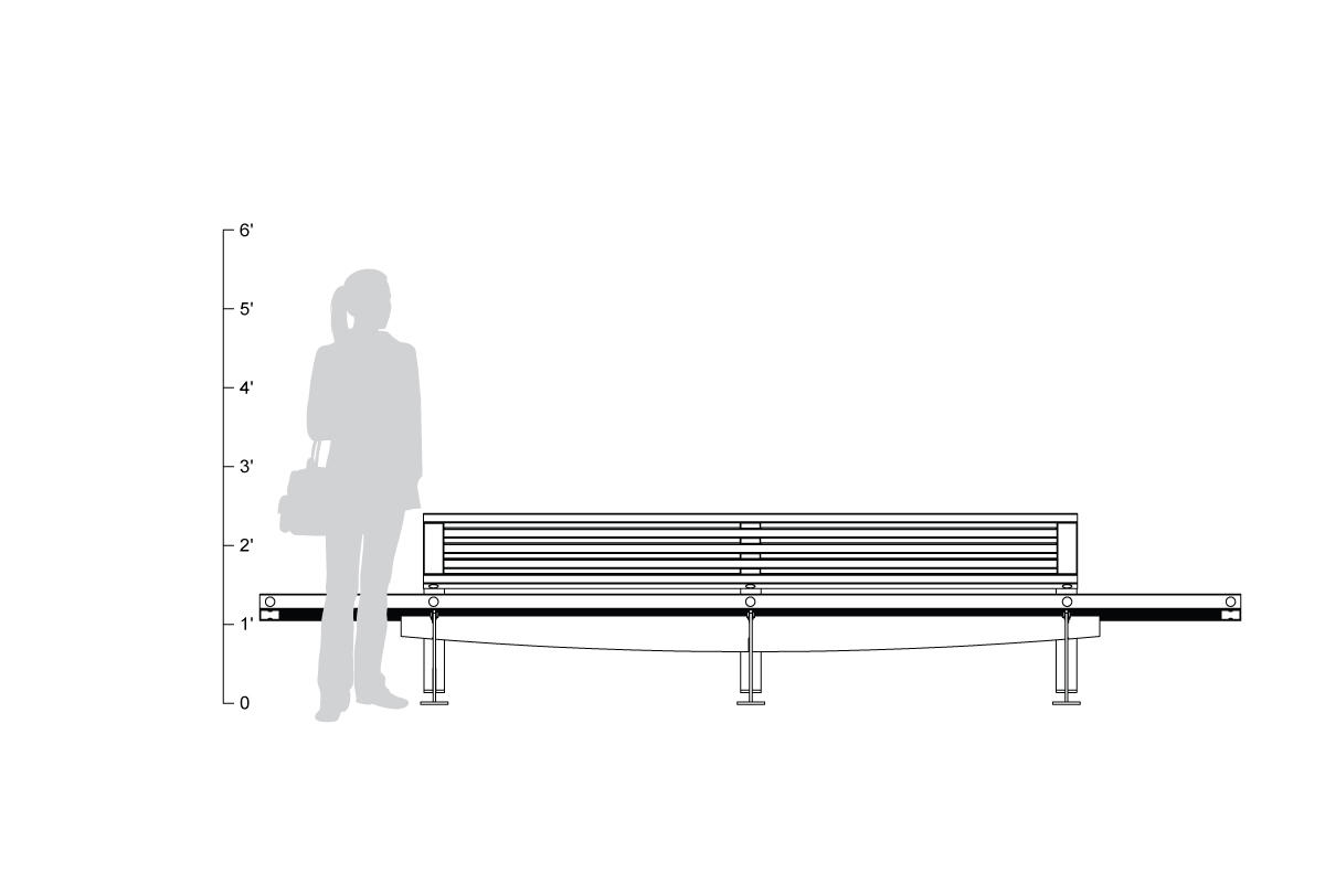 FSRT61 Скамья Pacifica  Forms-surfaces  - Вид №7