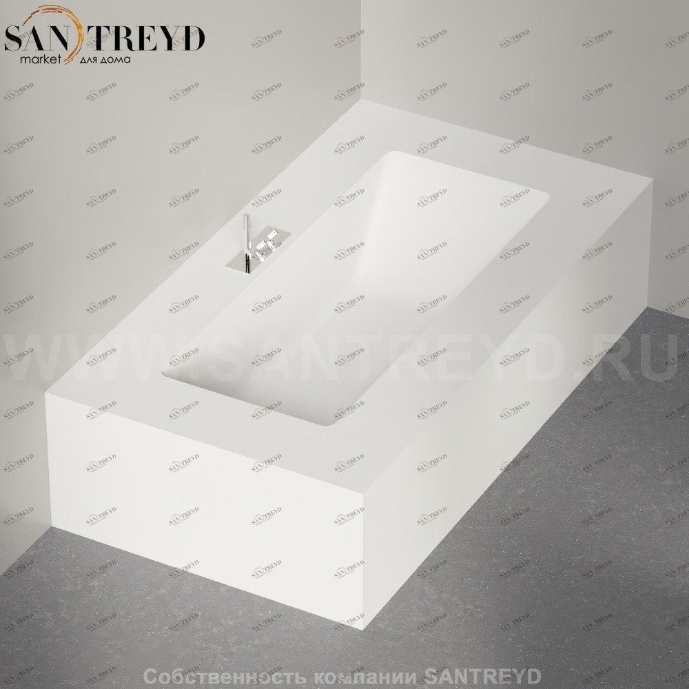 Ванна пристенная CARTESIO белая Agape AVAS0985OZ