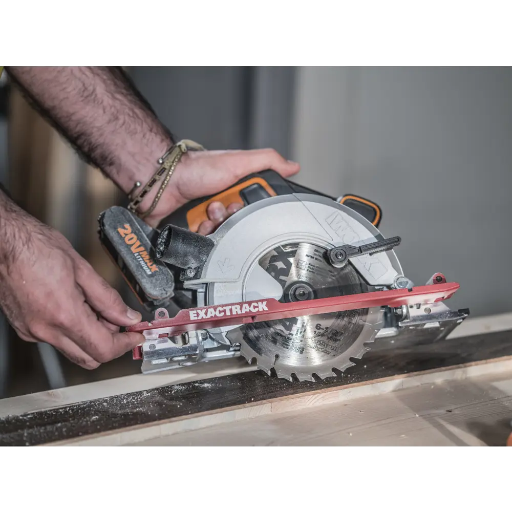 Циркулярная пила аккумуляторная Worx WX530, 165 мм, 20 В Li-ion 2 Ач 82348138 STLM-2018113  - Вид №12