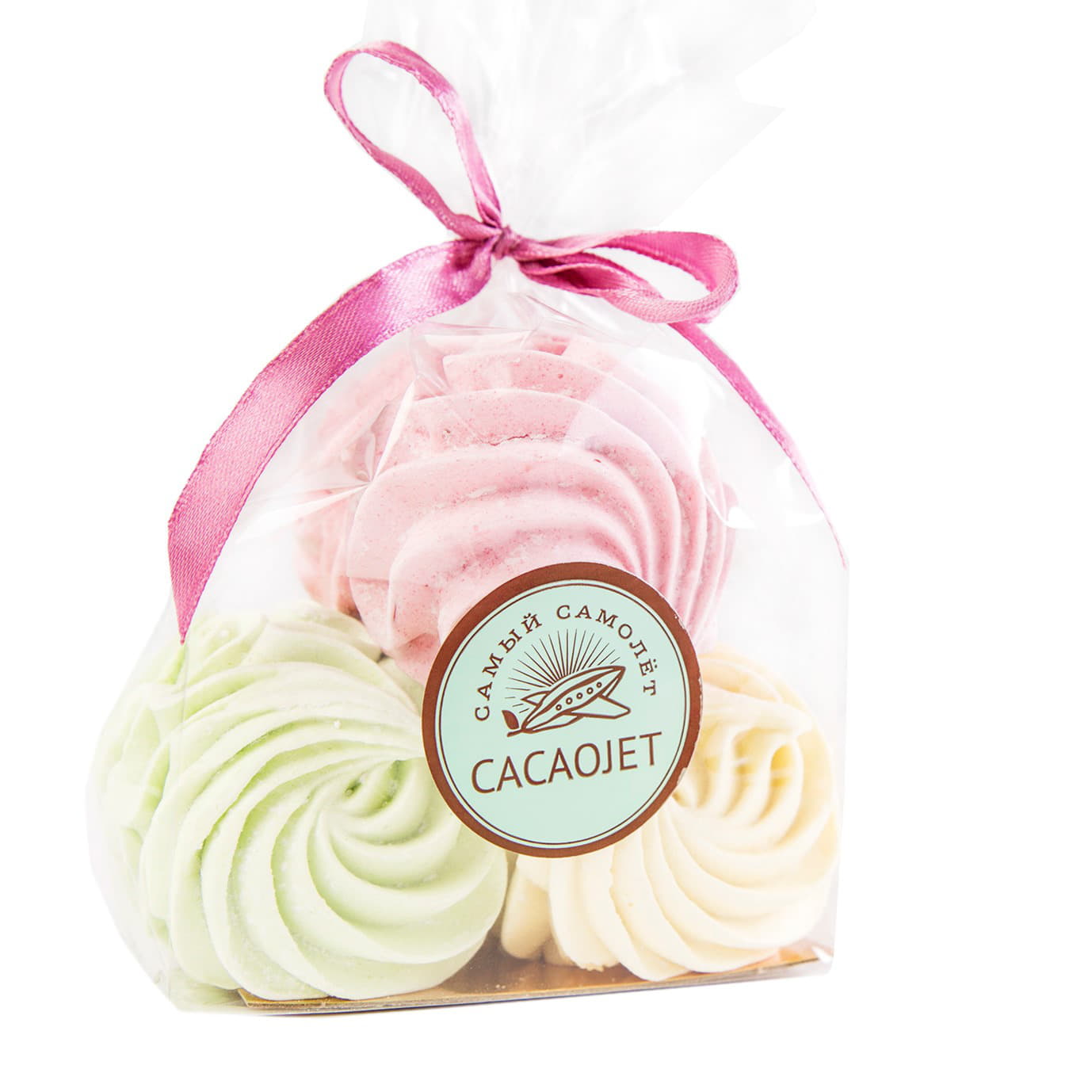 Зефир ручной работы Ассорти CACAOJET 130 г Santreyd 10452