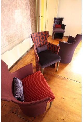 COLLI CASA Кресло с обивкой из ткани с подлокотниками Cortigiana sun-id-1414659 - Вид №3