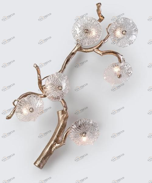 Serip Аппликация из бронзы ручной работы Nenufar Ap1475/6