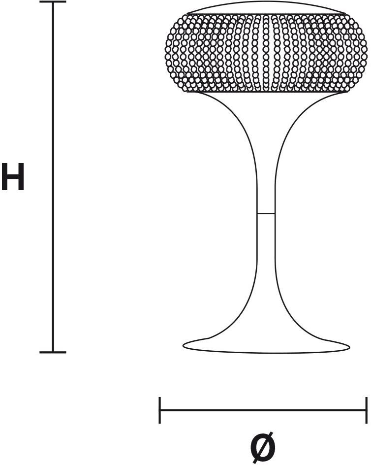 Masiero Настольная лампа из металла с кристаллами swarovski® Cristalis sun-id-1357301 - Вид №3