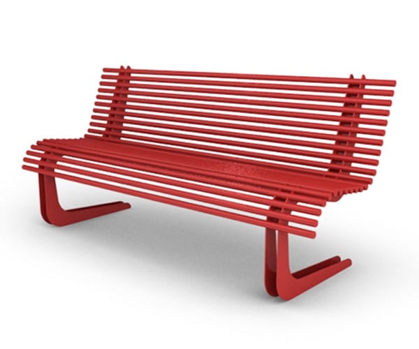 Стальная скамья со спинкой Viscio Urban Design MOBY ARCH-00108961 - Вид №11