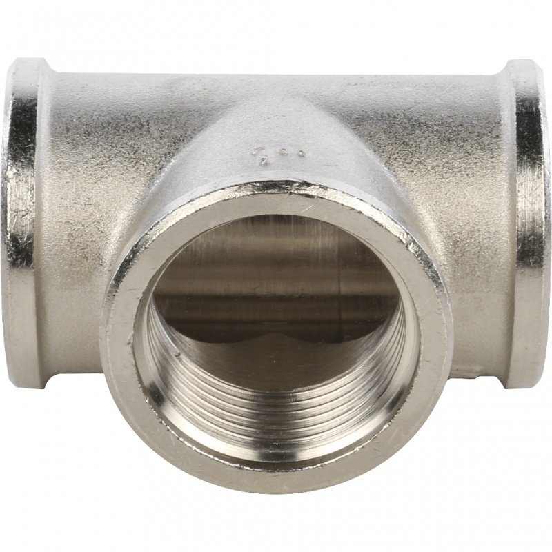 Тройник ВР 1" никель STOUT SFT0020000001 - Вид №2